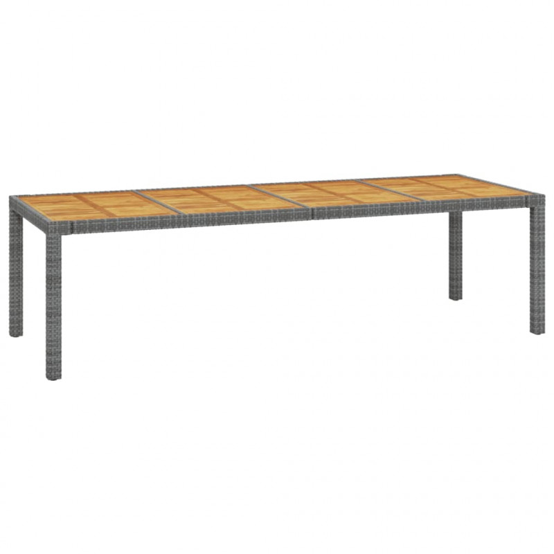 11-cz. zestaw mebli ogrodowych z poduszkami, rattan PE, szary