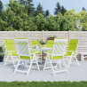 Poduszki na krzesła z wysokim oparciem, 6 szt., jasnozielone