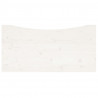 Blat biurka, biały, 110x55x2,5 cm, lite drewno sosnowe