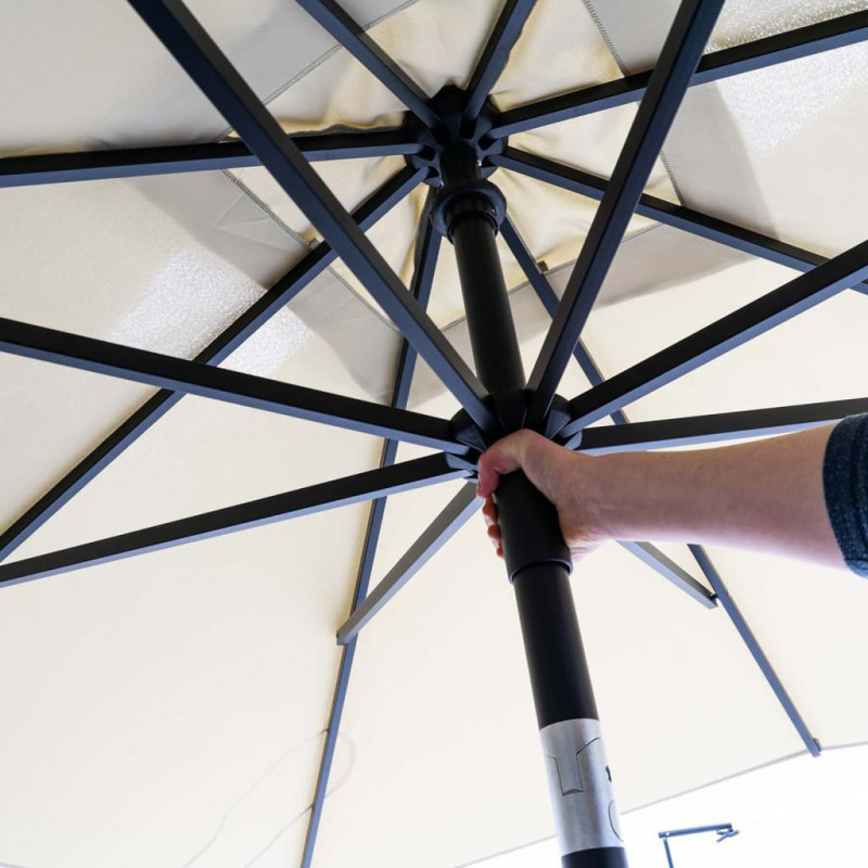 Madison Parasol ogrodowy Denia, 200x200 cm, kolor ecru