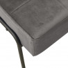 Fotel, 65x79x87 cm, ciemnoszary, obity aksamitem