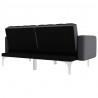 Sofa rozkładana, ciemnoszara, tapicerowana tkaniną