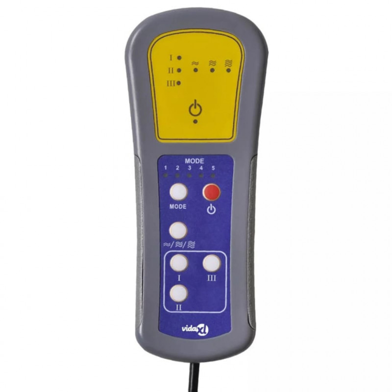 Fotel z masażem, ciemnoszary, tkanina