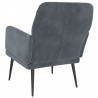 Fotel, ciemnoszary, 62x79x79 cm, obity aksamitem