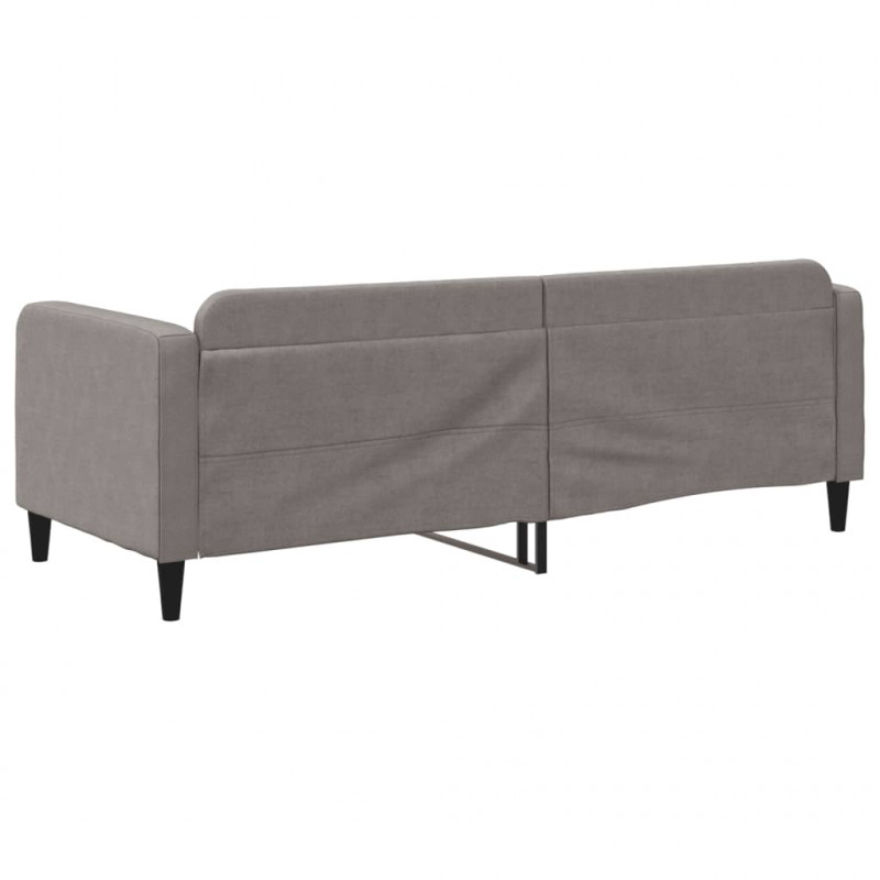 Sofa z funkcją spania, kolor taupe, 80x200 cm, obite tkaniną
