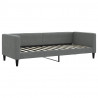 Sofa z funkcją spania, ciemnoszara, 80x200 cm, obita tkaniną