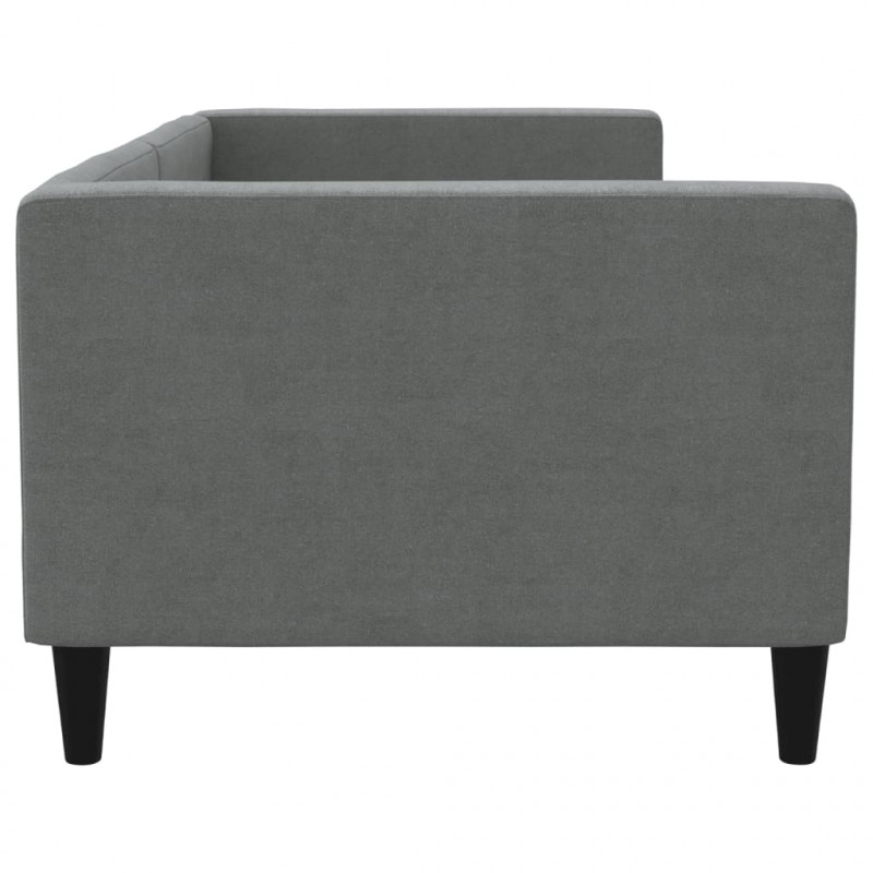 Sofa z funkcją spania, ciemnoszara, 80x200 cm, obita tkaniną