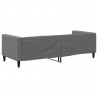 Sofa z funkcją spania, ciemnoszara, 80x200 cm, obita tkaniną