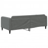 Sofa z funkcją spania, ciemnoszara, 90x190 cm, obita tkaniną