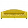 Sofa z funkcją spania, żółta, 80x200 cm, obita aksamitem