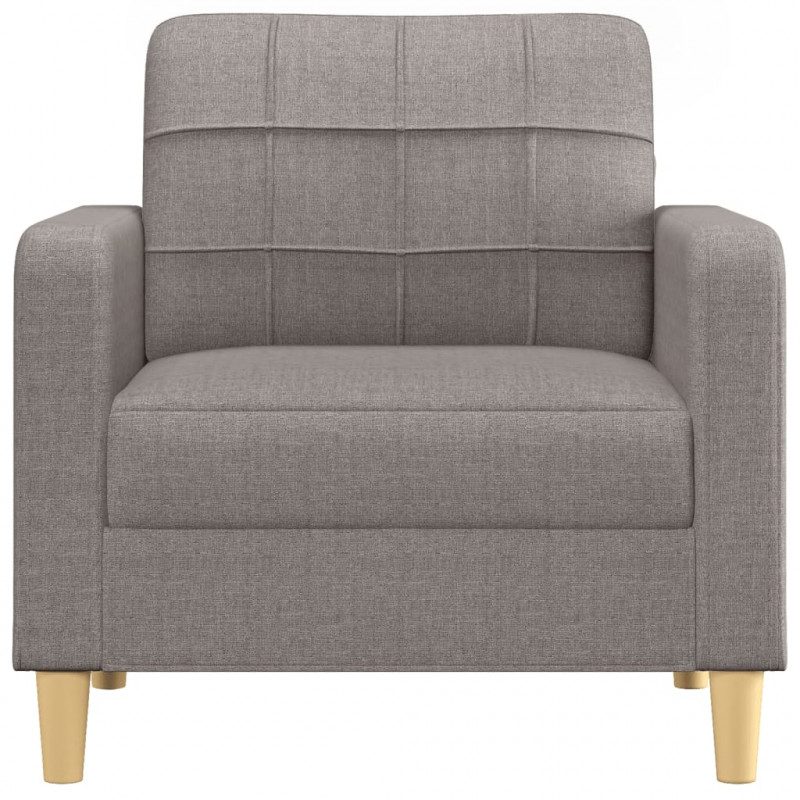 Fotel, taupe, 60 cm, obity tkaniną