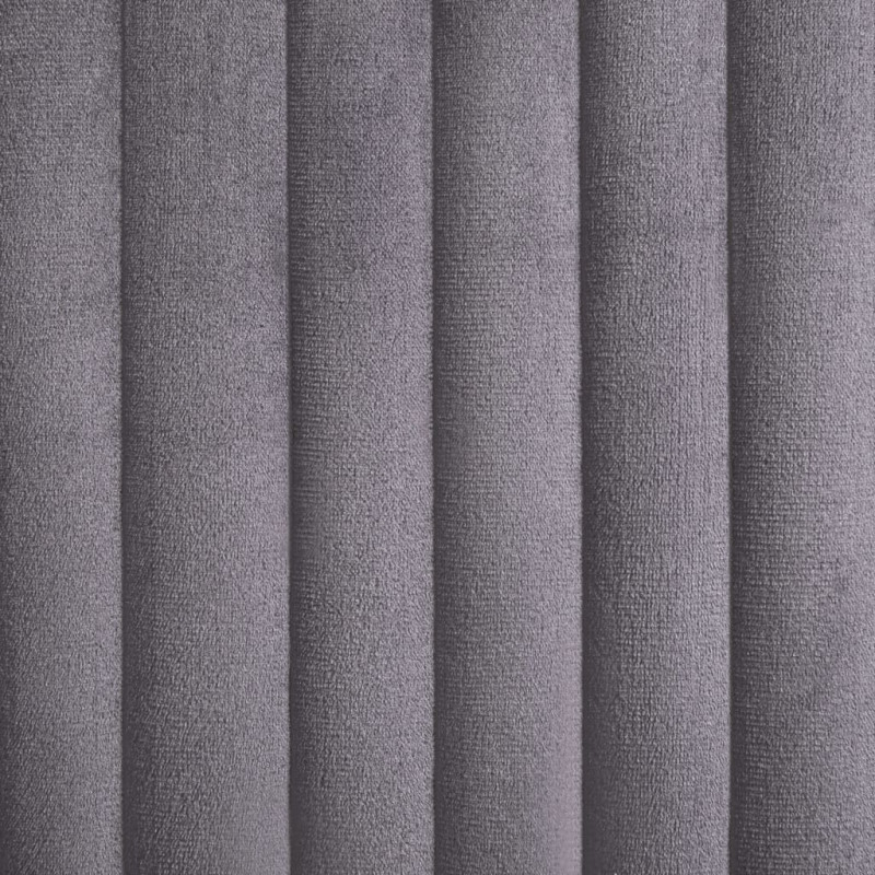 Krzesła stołowe, 2 szt., szare, aksamitne