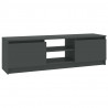 Szafka pod TV, szara, 120x30x35,5 cm, materiał drewnopochodny