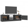 Szafka pod TV, szara, 120x30x35,5 cm, materiał drewnopochodny