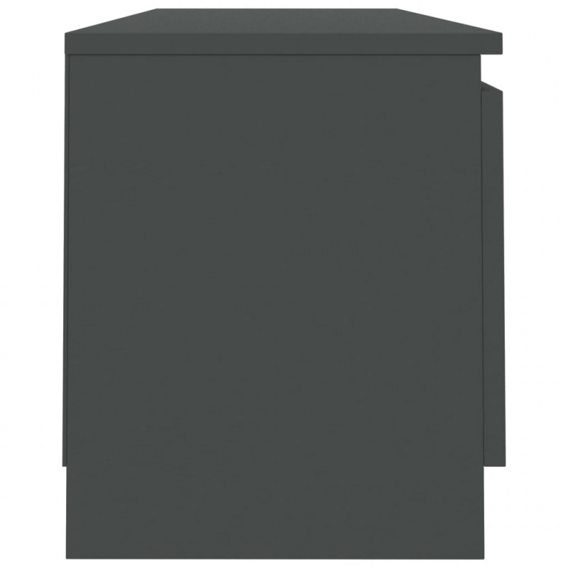 Szafka pod TV, szara, 120x30x35,5 cm, materiał drewnopochodny