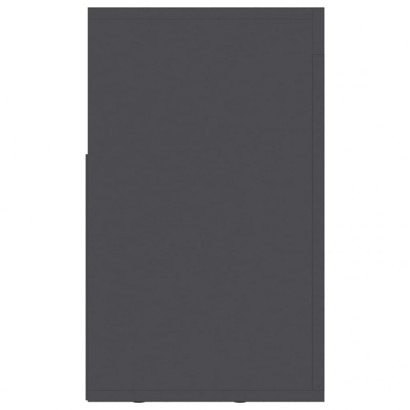 Szafka pod TV, szara, 120x30x50 cm, materiał drewnopochodny