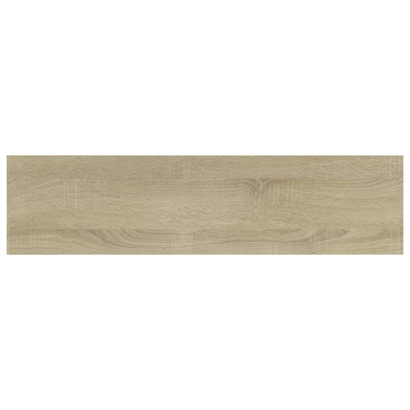 Półki na książki, 4 szt., kolor dąb sonoma, 40x10x1,5 cm