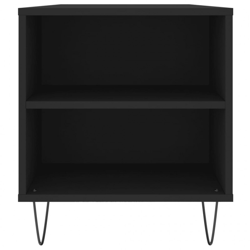 Stolik kawowy, czarny, 102x44,5x50 cm, materiał drewnopochodny