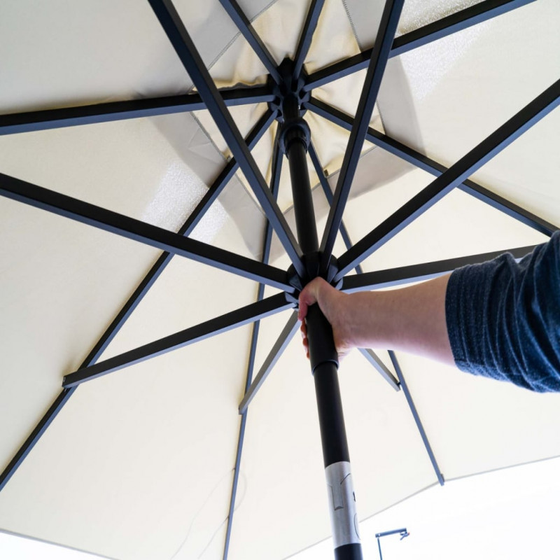 Madison Parasol ogrodowy Elba, 300 cm, kolor taupe