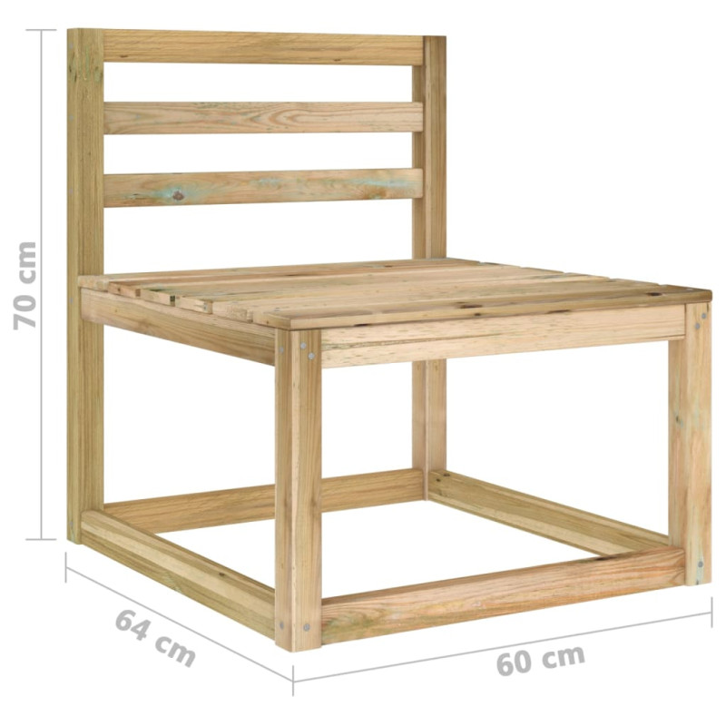 Ogrodowa sofa 4-os. z niebieskimi poduszkami