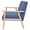 2-osobowa sofa tapicerowana, niebieska