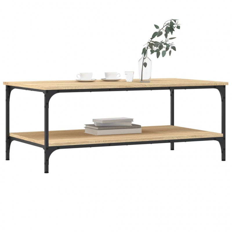 Stolik kawowy, dąb sonoma, 100x55x40, materiał drewnopochodny