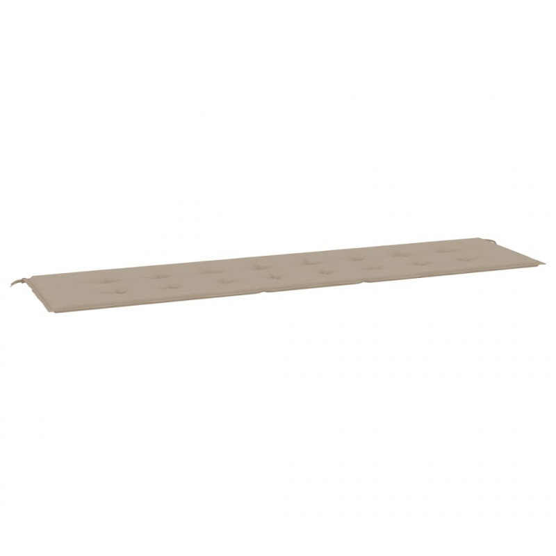 Poduszka na ławkę ogrodową, taupe, 200x50x3 cm, tkanina