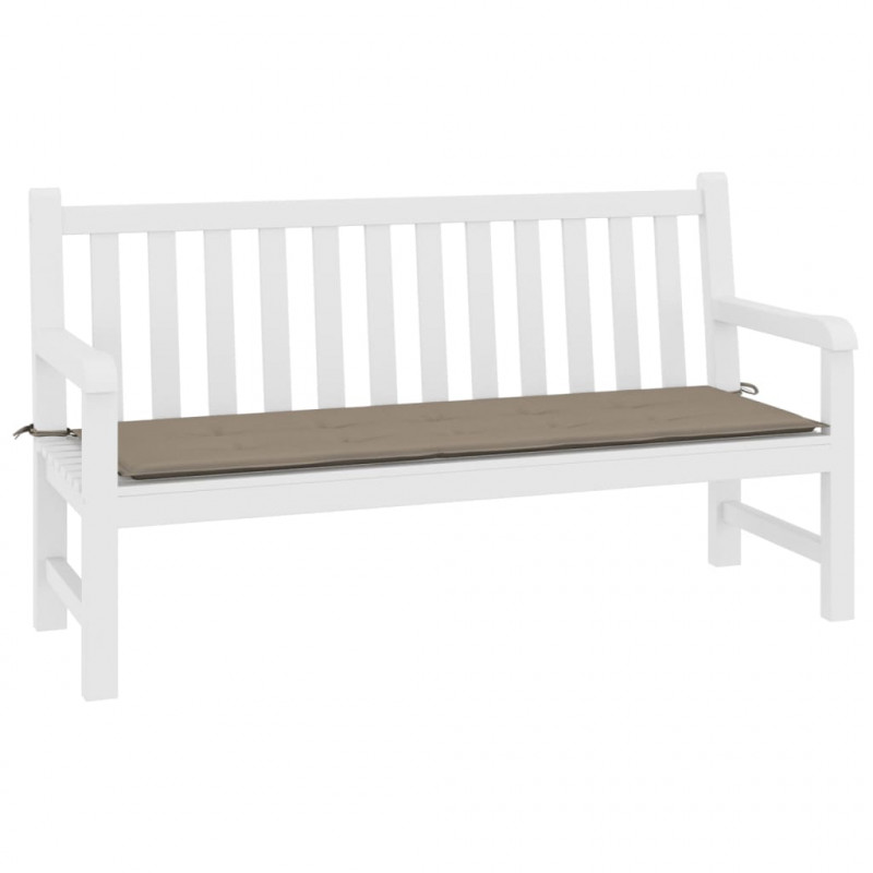 Poduszka na ławkę ogrodową, taupe, 200x50x3 cm, tkanina