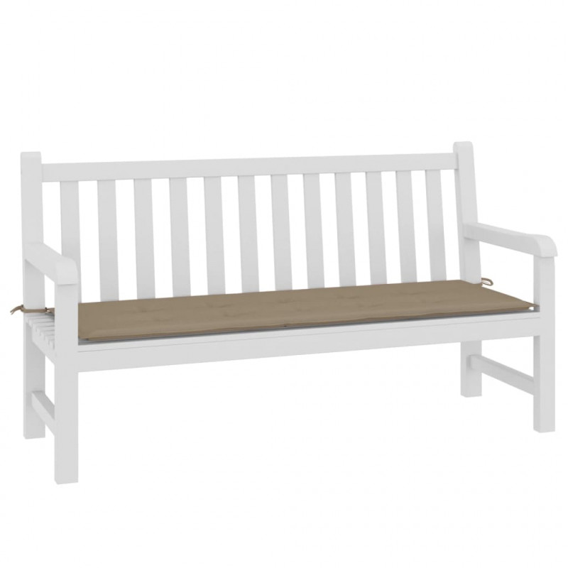 Poduszka na ławkę ogrodową, taupe, 150x50x3 cm, tkanina