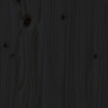 Rama łóżka, czarna, 90x200 cm, lite drewno sosnowe