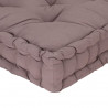 Poduszka na podłogę lub palety, bawełna, 120x40x7 cm, taupe