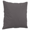 3-osobowa sofa z poduszkami, szara, 180 cm, sztuczna skóra