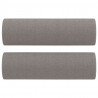 2-osobowa sofa z poduszkami, kolor taupe, 140 cm, tkanina