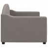 Sofa z funkcją spania, kolor taupe, 80x200 cm, obite tkaniną