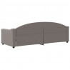 Sofa z funkcją spania, kolor taupe, 80x200 cm, obite tkaniną