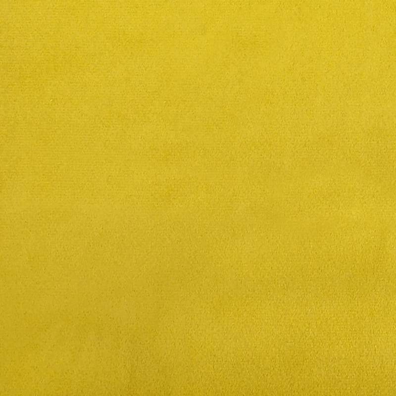 3-osobowa sofa z podnóżkiem, żółta, 180 cm, aksamit
