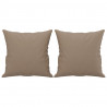 3-osobowa sofa z poduszkami, cappuccino, 180 cm, sztuczna skóra