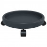 Podstawki pod donicę, z kółkami, 2 szt., szare, 34 cm, 35 kg