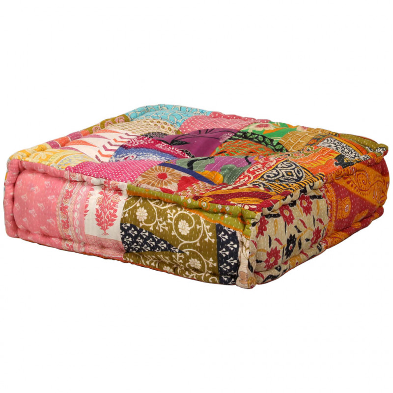 Puf modułowy, 2-osobowy, patchwork, tkanina