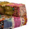 Puf modułowy, 2-osobowy, patchwork, tkanina