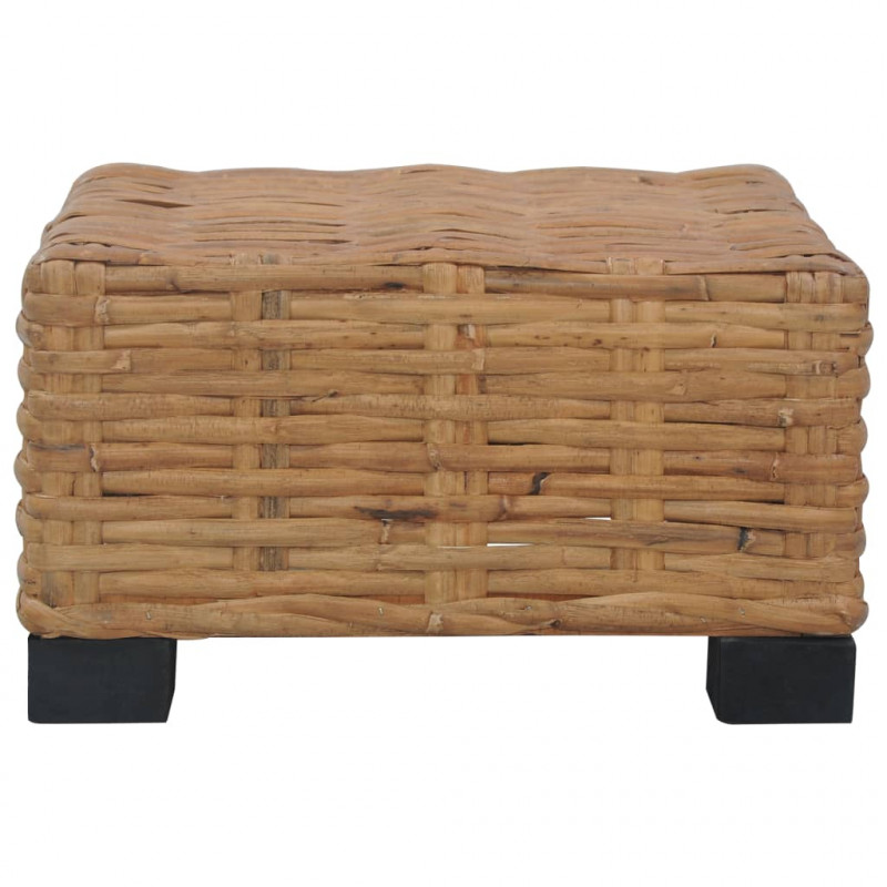 Stolik kawowy, 47 x 47 x 28 cm, naturalny rattan