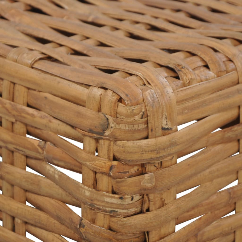 Stolik kawowy, 47 x 47 x 28 cm, naturalny rattan