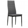 Krzesła stołowe, 6 szt., jasnoszare, tapicerowane tkaniną