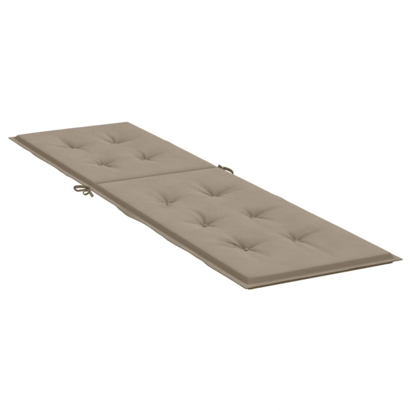 Poduszka na leżak, kolor taupe, (75+105)x50x4 cm