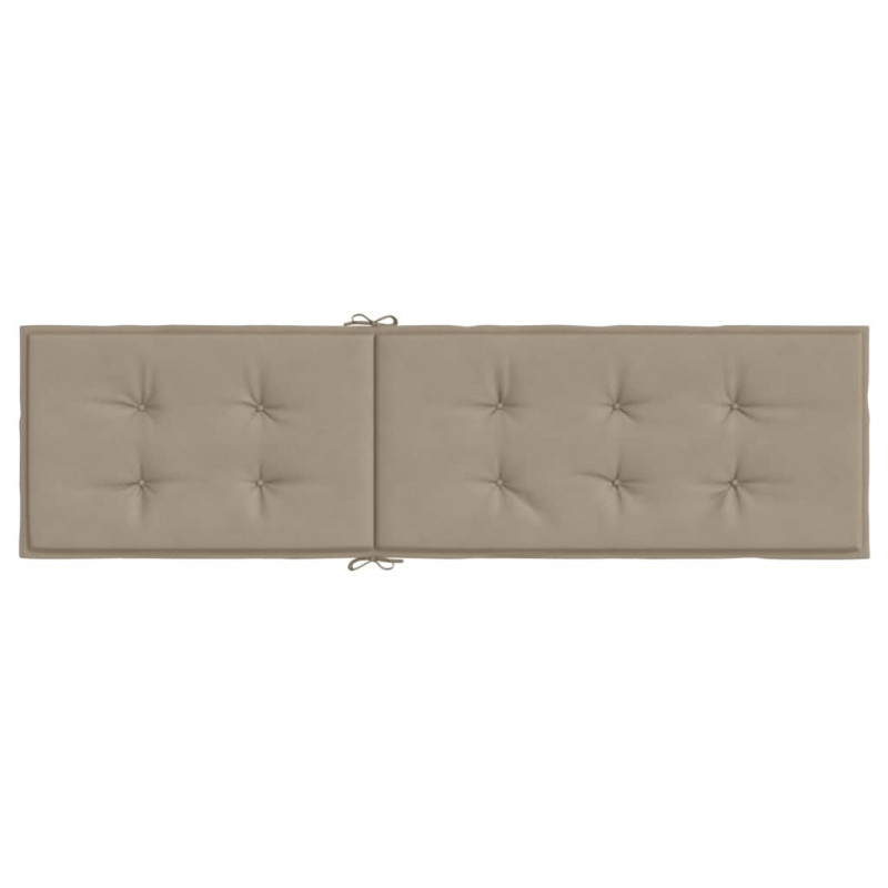 Poduszka na leżak, kolor taupe, (75+105)x50x4 cm