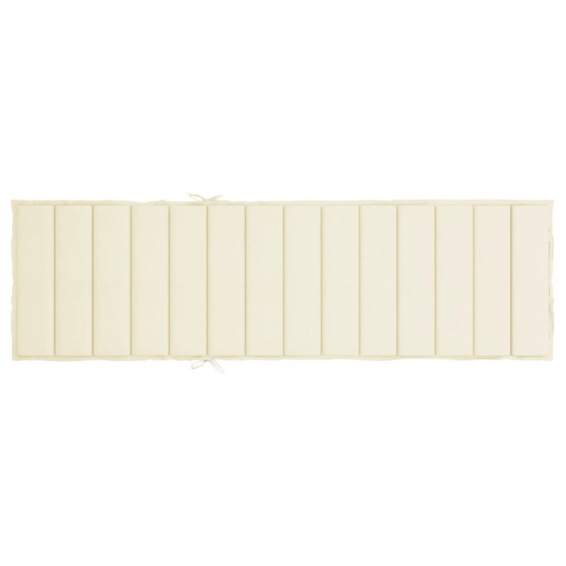 Poduszka na leżak, kremowa, 200x60x3 cm, tkanina Oxford