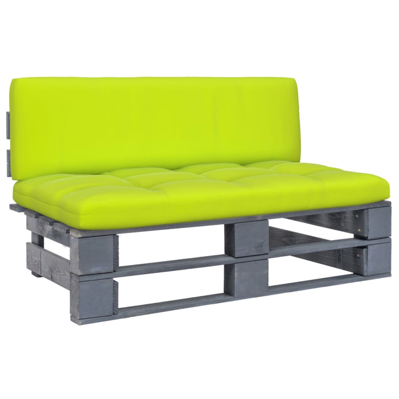Ogrodowa sofa środkowa z palet, impregnowane drewno sosnowe