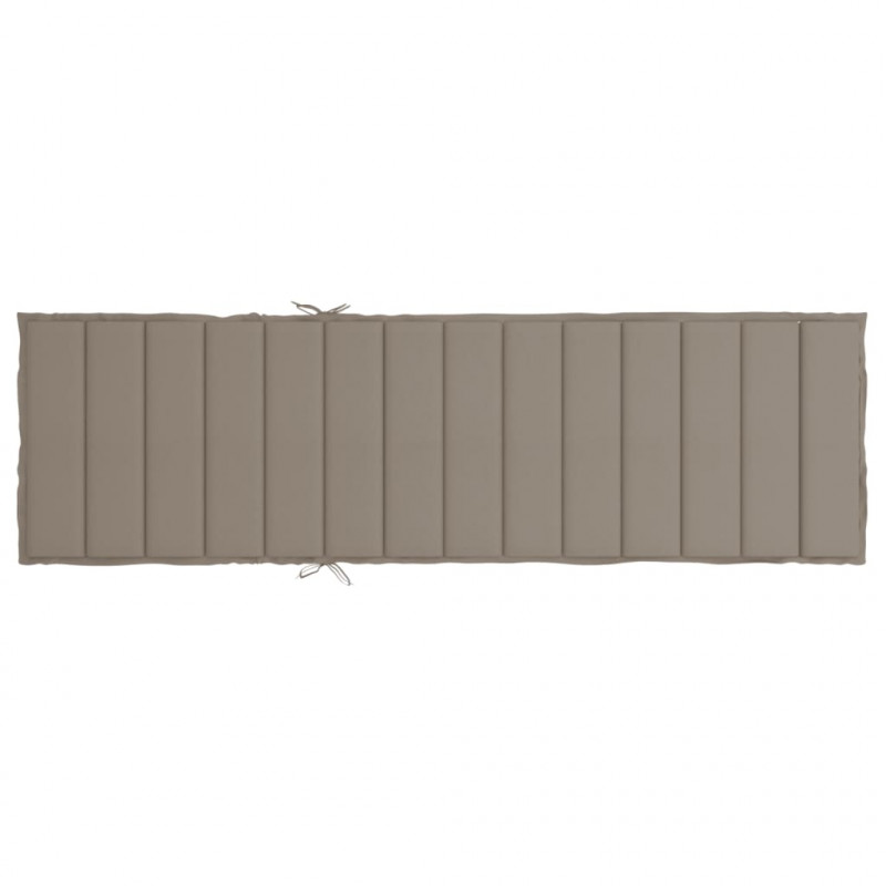 Poduszka na leżak, taupe, 200x70x3 cm, tkanina Oxford