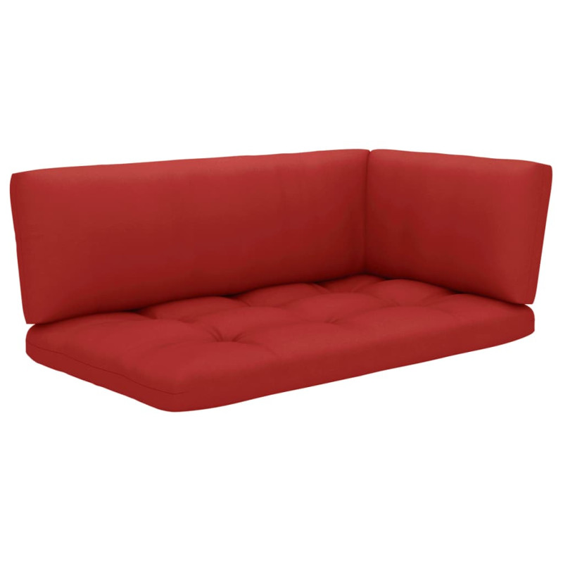 Sofa 2-osobowa z palet, z poduszkami, szara, drewno sosnowe