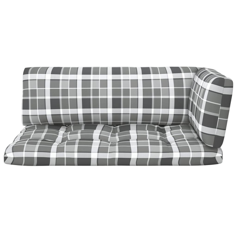 Sofa 2-osobowa z palet, z poduszkami, biała, drewno sosnowe